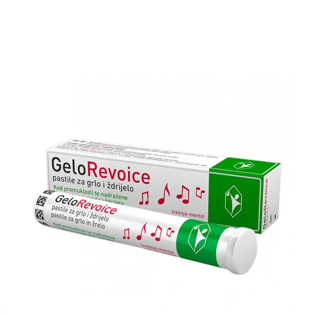 GeloRevoice Cassis, Ukus Ribizla-Mentol 20 Pastila