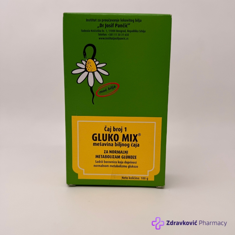 GLUKO MIX ČAJ BROJ 1 PROTIV ŠEĆERNE BOLESTI 100g IJP