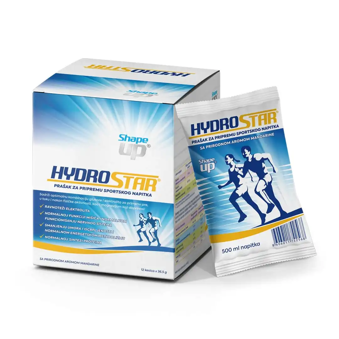 Hydrostar prašak za pripremu napitka za rehidraciju 12kesica