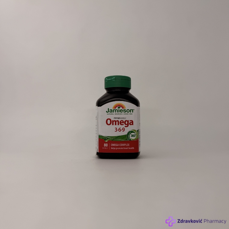 Jamieson Omega 3-6-9 1200 mg 80 kapsula