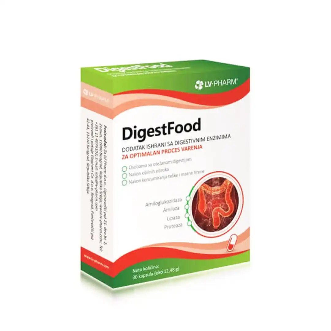 LV-PHARM DIGESTFOOD 30 kapsula