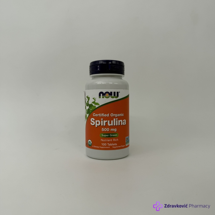 NOW Spirulina 500mg 100 tableta
