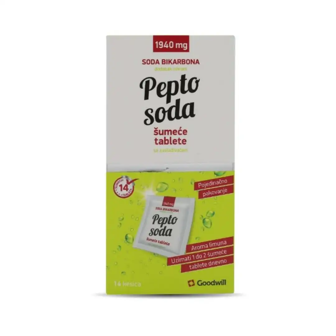 Pepto soda tablete za žvakanje jagoda, 14komada