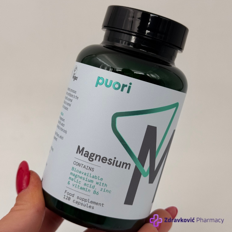 PUORI M3 – Lako apsorbujući organski magnezijum 120kapsula