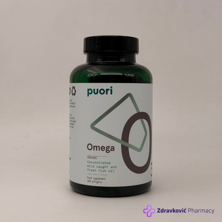 PUORI O3 – Visoko koncentrovano ultra čisto omega 3 riblje ulje – 180 kapsula