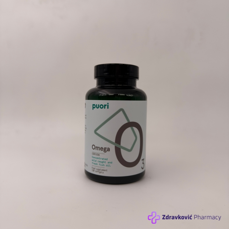 PUORI O3 – Visoko koncentrovano ultra čisto omega 3 riblje ulje – 120 kapsula