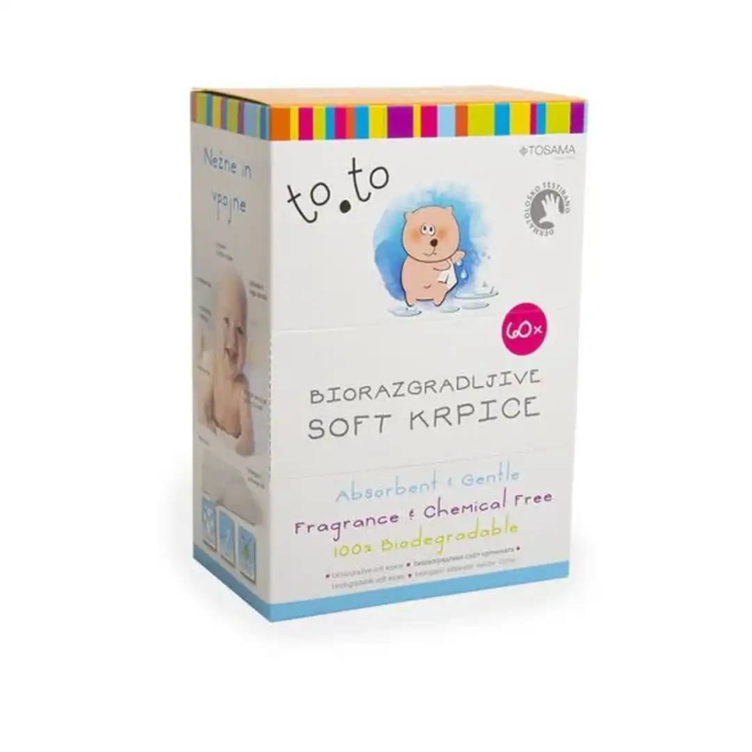 ToTo Biorazgradive soft krpice, 60 komada