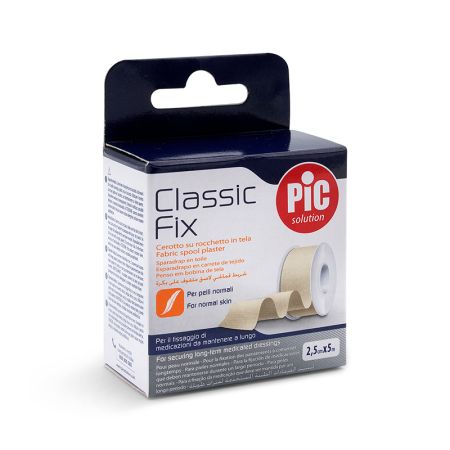 PiC Classic Fix flaster platno beli 5m x 2,5cm