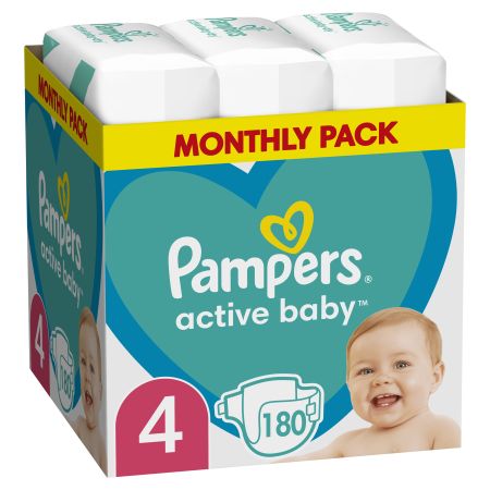 Pampers Monthly Pack Active Baby 4 180 komada
