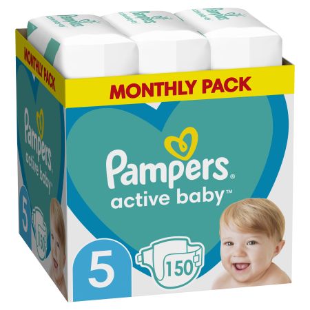 Pampers Monthly Pack Active Baby 5 150 komada