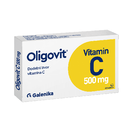 Oligovit vitamin C 500mg 20 tableta