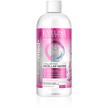 Eveline Facemed+ 3u1 micelarna voda sa hijaluronskom kiselinom 400ml