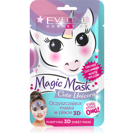 Eveline Magic Mask Cute Unicorn 3D maska za lice
