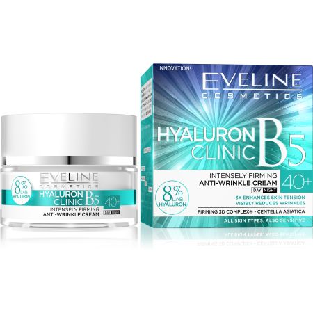 Eveline Hyaluron Clinic dnevna i noćna krema za lice 40+ 50ml