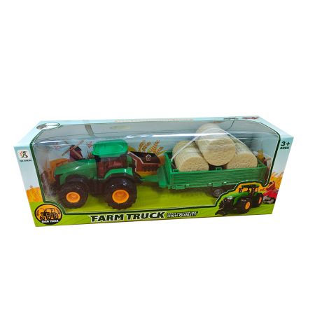 HK Mini igračka traktor seno zeleni