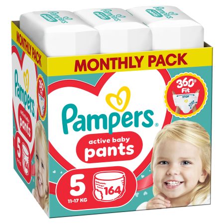 Pampers Pants Monthly Pack 5 11-17kg 164 komada