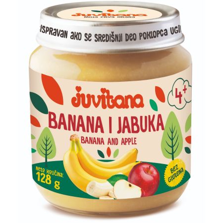 Juvitana kašica banana jabuka 128g