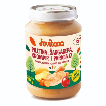 Juvitana kašica piletina šargarepa krompir paradajz 190g