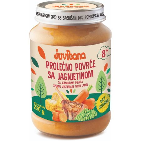 Juvitana kašica prolećno povrće jagnjetina 230g