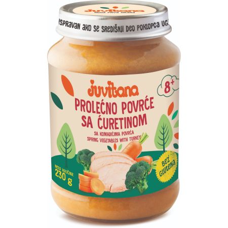 Juvitana kašica prolećno povrće ćuretina 230g