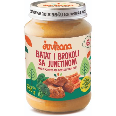 Juvitana kašica batat brokoli junetina 190g