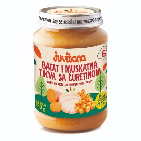 Juvitana kašica batat muskatna tikva ćuretina 190g