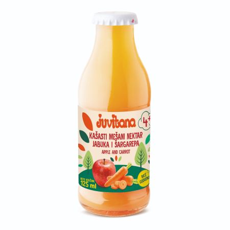 Juvitana kašasti sok jabuka šargarepa 125ml