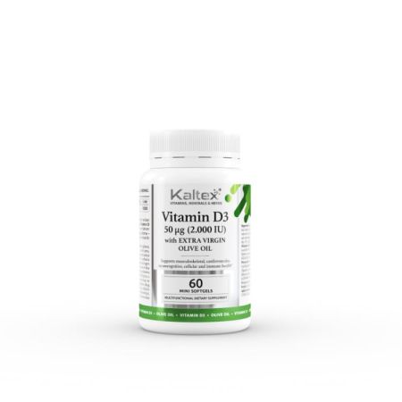 Kaltex Vitamin D3 with Olive Oil 60 kapsula