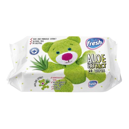 Fresh Baby vlažne maramice aloe vera 60 komada