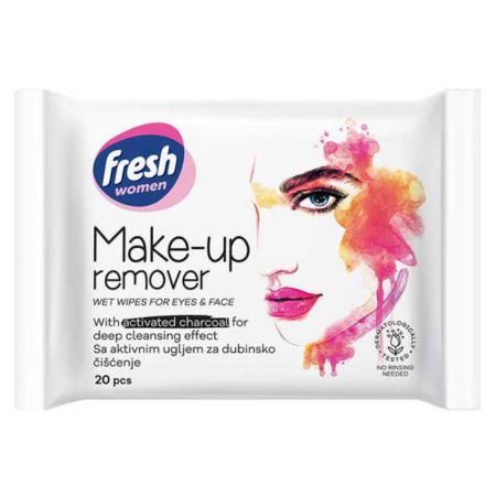 Fresh Make Up vlažne maramice aktivni ugalj 20 komada