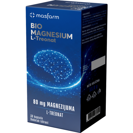 Bio Magnesium L-treonat 30 kapsula