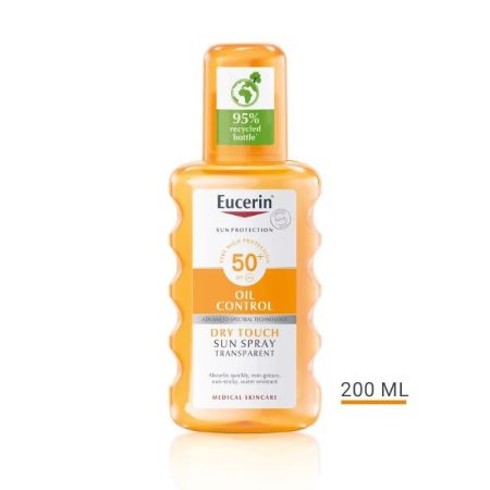 Eucerin Sun Oil Control Dry Touch transparentni sprej SPF50+ 200ml