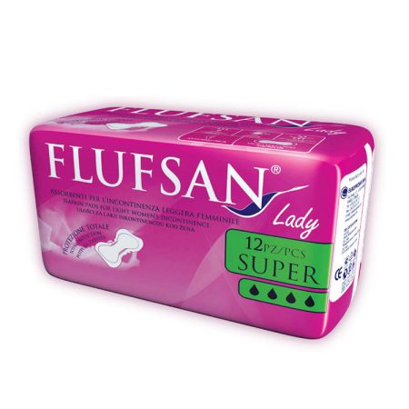 Flufsan ulošci za laku inkontinenciju Super 12 kom