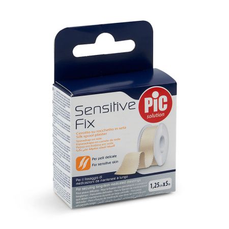 PiC Sensitive Fix flaster svila 5m x 1,25cm