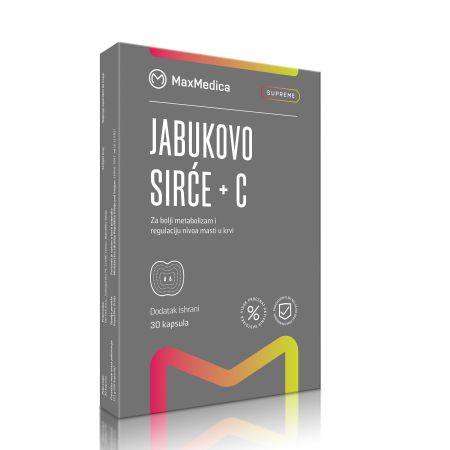 MaxMedica Jabukovo sirće + vitamin C 30 kapsula