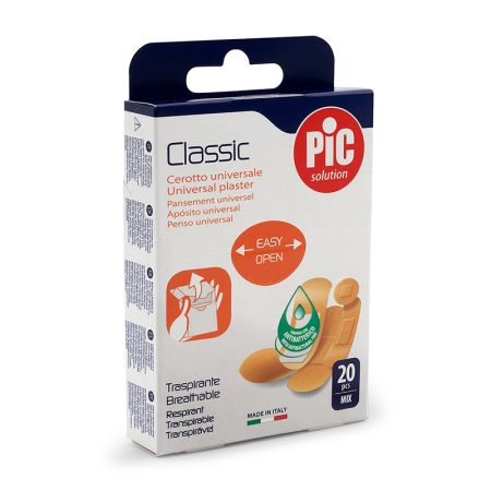 PIC Classic Mix antibakterijski flasteri 20 komada