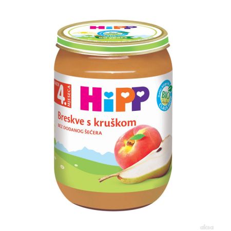 Hipp kašica breskva sa kruškom 190g