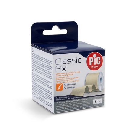 PiC Classic Fix flaster platno beli 5m x 5cm