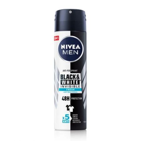 NIVEA MEN Antiperspirant u spreju Black&White Invisible Fresh 150ml