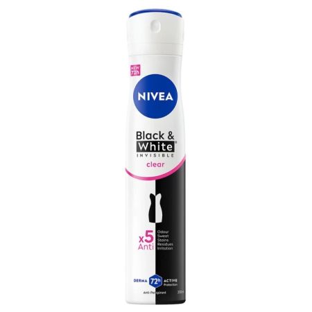 Nivea Black & White Invisible Clear sprej 150ml