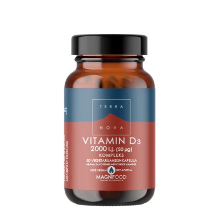 Terranova vitamin D3 2000 IJ kompleks 50 kapsula