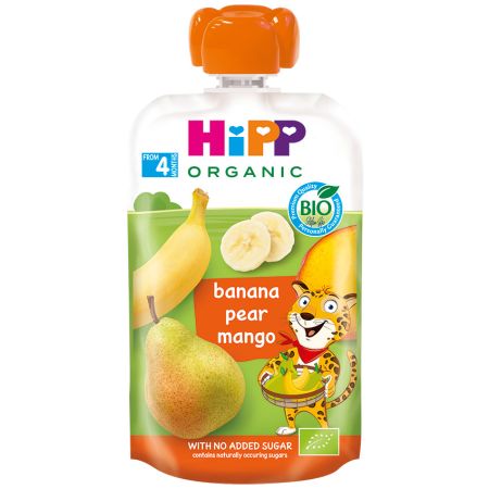 Hipp Bio voćna zabava banana kruška i mango 100g