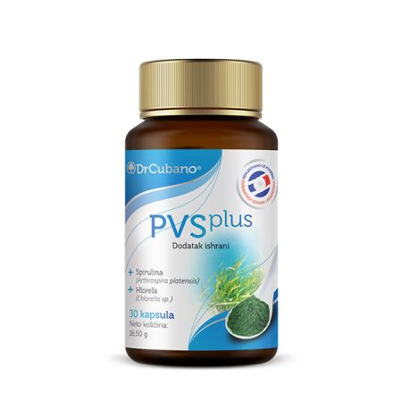 PVS plus Spirulina Hlorela 30 kapsula