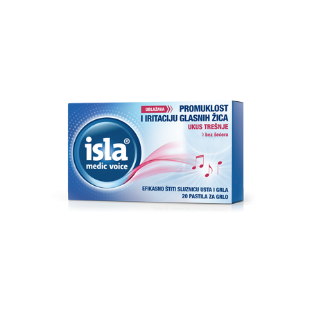 Isla Medic Voice + Trešnja pastile 20 kom