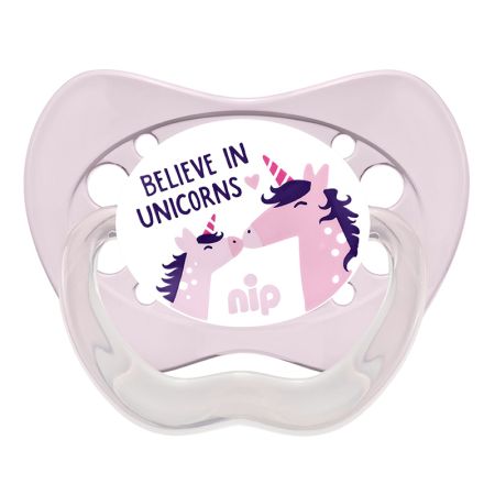 NIP Family silikonska laža 0-6m 2 kom devojčice