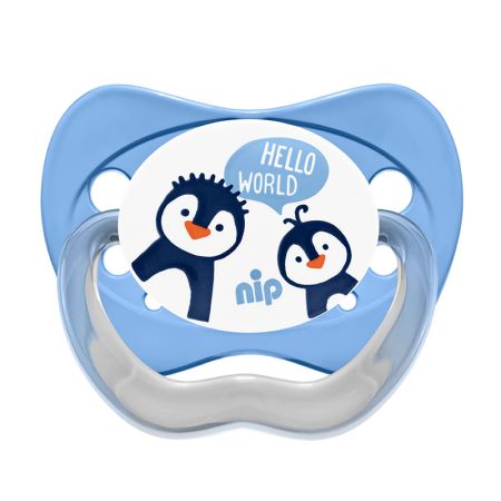 NIP Family silikonska laža 0-6m 2 kom dečaci