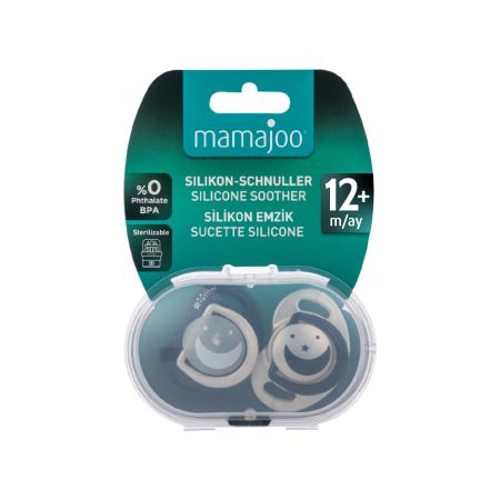 Mamajoo Ortho varalica silikonska 12+ M crno-bela 2 kom