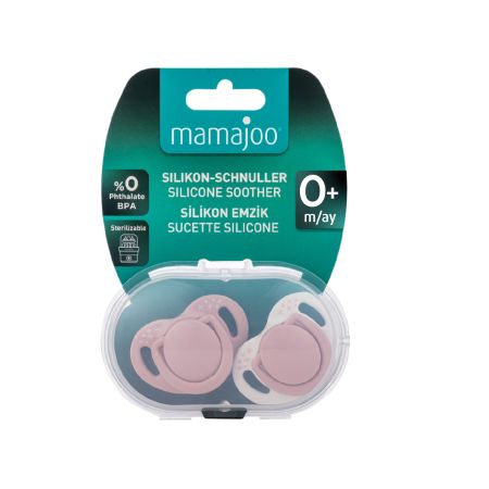 Mamajoo Ortho varalica silikonska 0+ M pink 2 kom