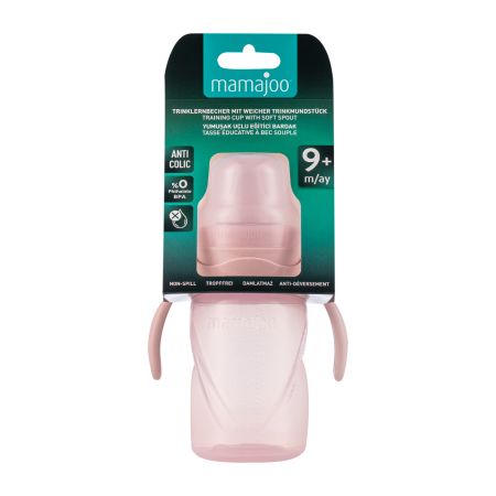 Mamajoo šolja sa drškama pink puder 270ml