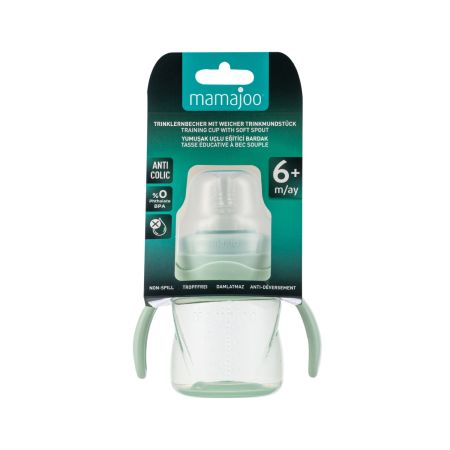 Mamajoo šolja sa drškama zeleni puder 160ml